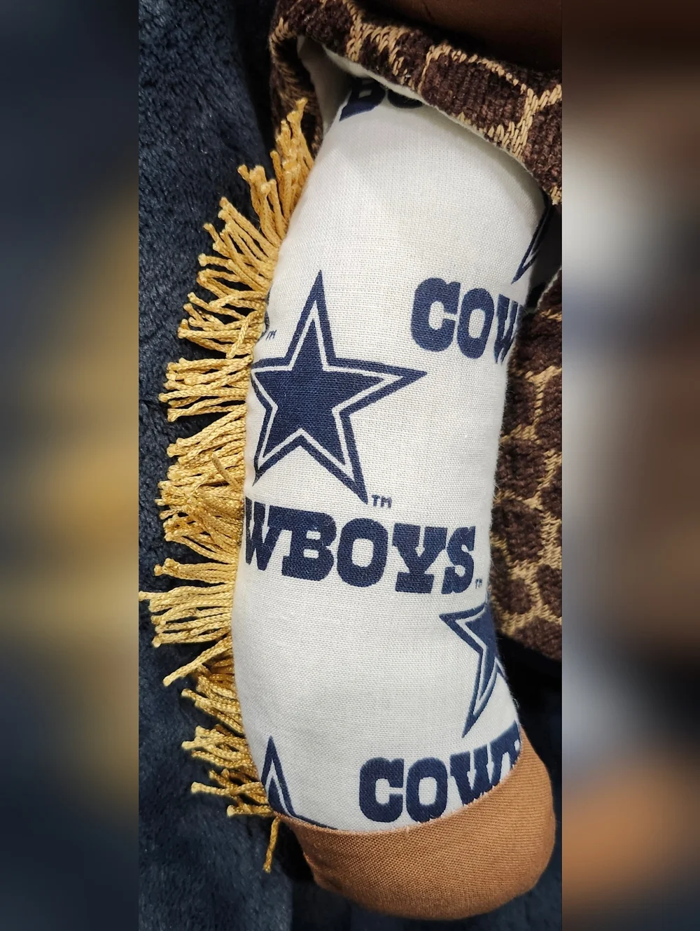Handmade Dallas Cowboys Stuffed Teddy Bear Toy